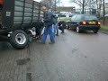 Peter met trilo zuigwagen bijna thuis