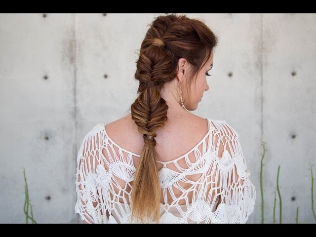 Double Bubble Fishtail Hairstyle Double Bubble Fishtail