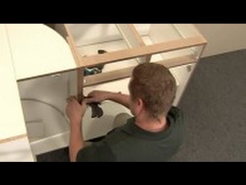 how to fasten frameless cabinets together