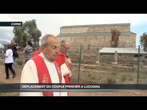 Le Couple Princier en pèlerinage à Lucciana