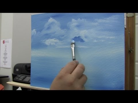 how to oil paint clouds