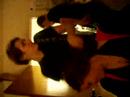At my birthday party.. Toivo is drunk and dances with Maja's hair... haha.. to Justin T..