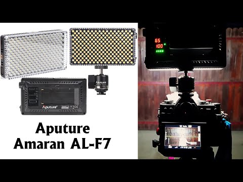 Click aici pentru vizualizare Prezentare lampa video LED Aputure Amaran AL-F7 Prezentare lampa video LED Aputure Amaran AL-F7