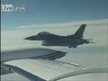 F-16 Intercepting Lear Jet