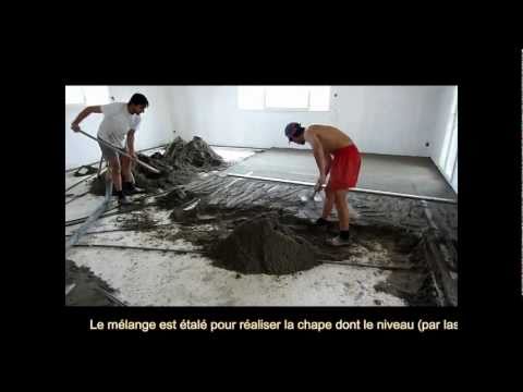 Réalisation d'une chape avec une pompe par William AMADOR - Groupe d'Artisans GAGNIMMO.