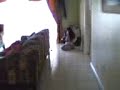 9 yr old girl using famas airsoft rifle