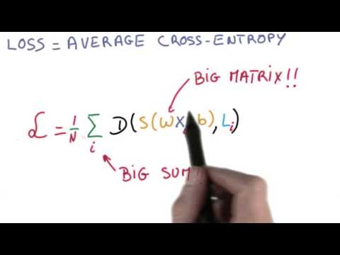 Udacity: Deep Learning by Vincent Vanhoucke - Minimizing Cross-entropy