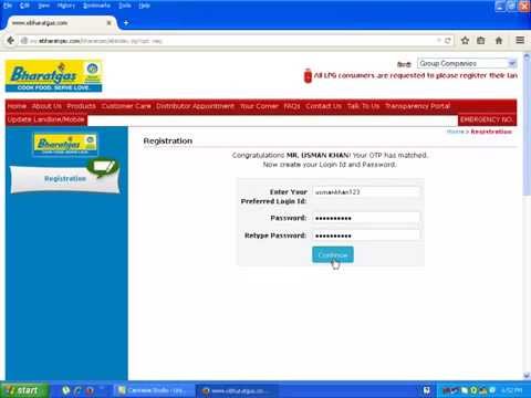 how to know bharat gas customer id