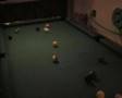 Drunk playing pool