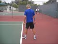 How to perform a tennis serve