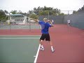 How to perform a tennis serve