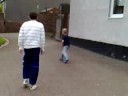 wee stevo getin dun in by a 7 yeer old