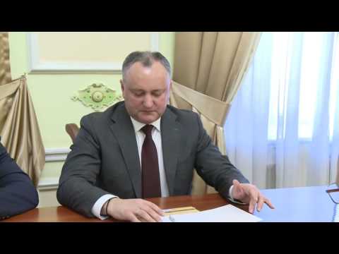 President Igor Dodon today met Russian Ambassador to Moldova Farit Mukhametshin