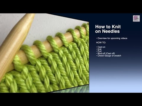 how to learn knitting