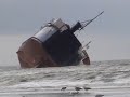 Riverdance Ferry aground at Cleveleys, 03.02.2008.