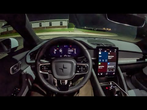 2024 Polestar 2 Dual Motor Performance Plus - POV Night Drive (Binaural Audio)
