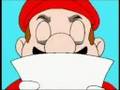 Mario forgets his lines.