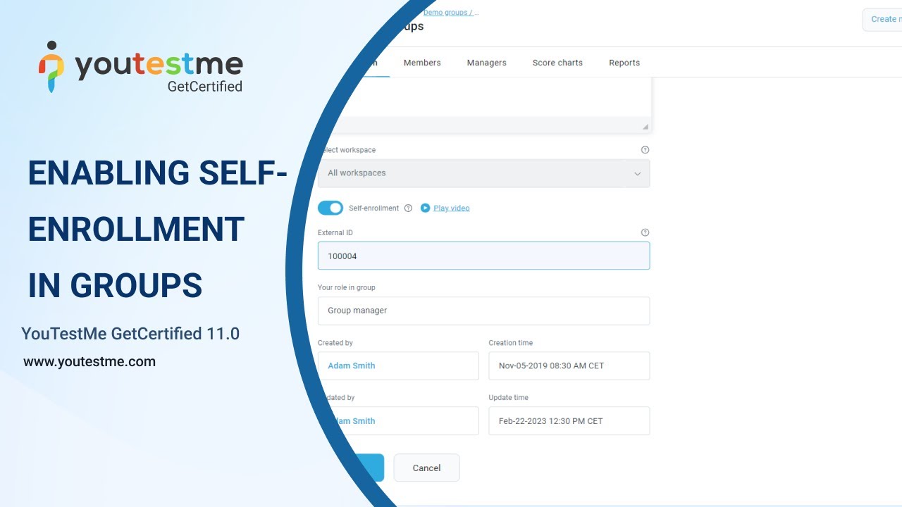 Enabling Self-Enrollment in User Groups
