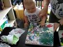 Reilley Painting with Mommy