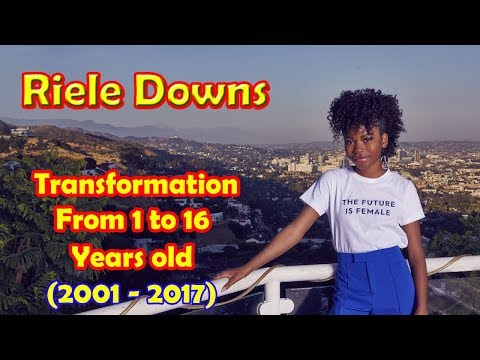 Riele Downs transformation from 1 to 16 years old