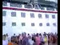 Getting off the ship in St. Maarten, showing scenery