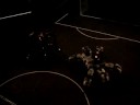 Twin Spider Robot in the dark area