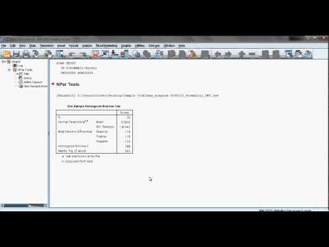 how to report ks test