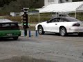 Running a 9.33 against a CRX Running a 9.33 against a CRX