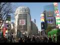「NEC　N703iD」渋谷４面シンクロ放映