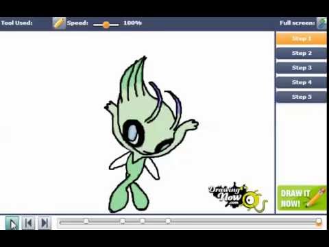 how to draw celebi