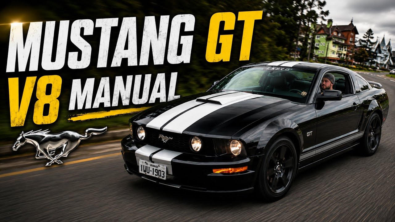 DIRIGI UM MUSTANG GT V8 MANUAL EM GRAMADO!