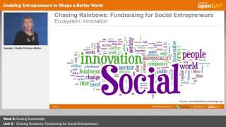 Chasing Rainbows - openSAP MOOC lecture by Hedda Pahlson-Moller