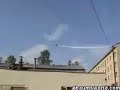 Jet crashes into building
