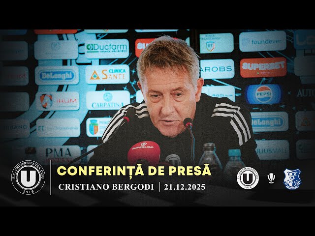 🎙 CONFERINȚĂ DE PRESĂ | Cristiano Bergodi: „Îi felicit pe toți jucătorii”