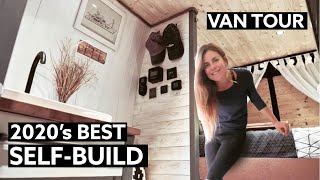 The Best SELF-BUILD VAN CONVERSION // SOLO FEMALE Builds STEALTH CAMPER in 6 MONTHS ⚒️ 🚐 by Nate Murphy