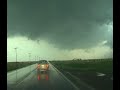 Hail and wedge tornado near Dighton, KS_230508