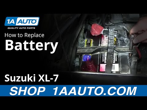 How To Install Replace Dead Battery Suzuki XL-7