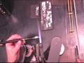 Burnishing Silver Leaf using Electric Mandrel Spinner Box 2