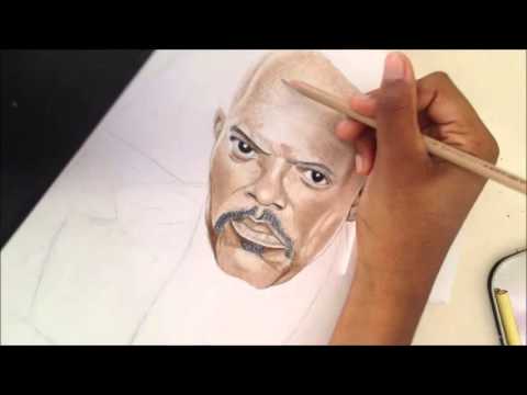 how to draw samuel l'jackson