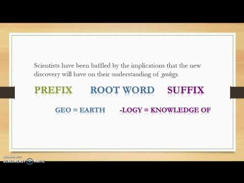 Greek and Latin Roots