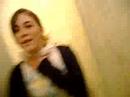Heather doin da vito impressions in bathroom