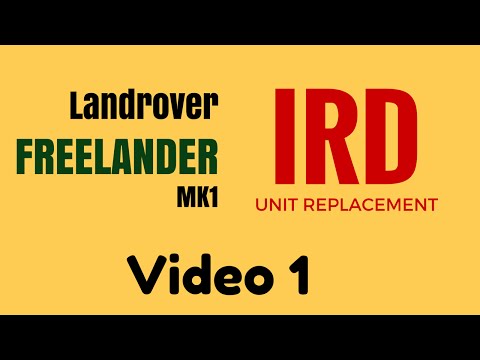 Landrover Freelander Ird Unit Removal Pre 2001 Petrol Vid 1