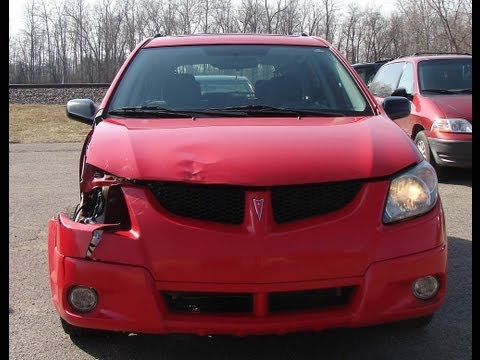 2004 Pontiac Vibe DEER HIT COLLISION REPAIR, PART ONE