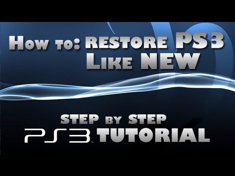 how to quick format ps3