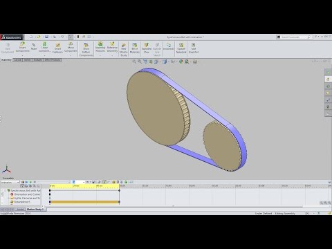 how to make a v belt in solidworks