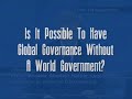 Stephen Harper On Global Governance And Protectionism