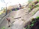 me getting pwned while repelling