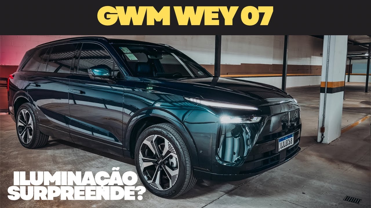 GWM WEY 07 2026 - CONHEÇA TODA A ILUMINAÇÃO INTERNA E EXTERNA PELA NOITE