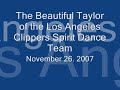 Taylor of the Los Angeles Clippers Spirit Dance Team