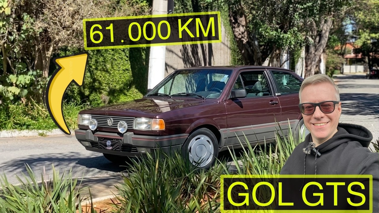 UM GOL GTS COM 61.000 KM: cápsula do tempo